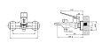 Смеситель "Shanghai" д/ванны, без акс., арт. SHA54