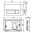 Клавиша для инсталляции Roca Active В01 хром матовый  8901170B2