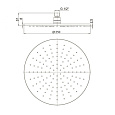 Верхний душ PAINI 250 мм, круглая, хром (CR)