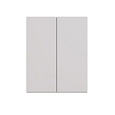 Шкаф Lemark VEON 60 см подвесной, 2-х дверный, цвет корпуса, фасада: Белый глянец