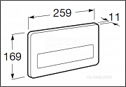 Клавиша для инсталляции Roca PL-3 890097004