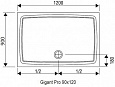 Душевой поддон Ravak Gigant LA 120x90 XA01G701210