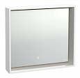 Зеркало LOUNA 80 с подсветкой прямоугольное универсальная белый