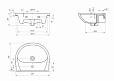 Раковина мебельная Cersanit 1 отв. ERICA 65 S-UM-ERI65/1-w (60955)
