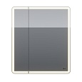 Шкаф зеркальный Lemark ELEMENT 70х80 см 2-х дверный, с подсветкой, с розеткой, цвет корпуса: Белый