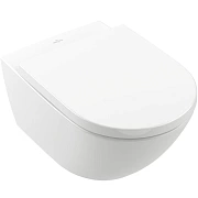 Подвесной унитаз Villeroy & Boch Subway 3.0 с микролифтом, безободковый 4670TS01