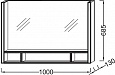 Зеркало с подсветкой Jacob Delafon Terrace 100x68 EB1182-NF