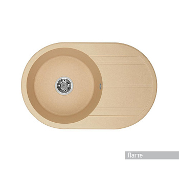 Мойка АМИРА 780*500 латте с сиф. AQUATON 1A712932AI260