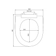 Сиденье для унитаза, полипропилен, 020, Milardo, 020PP00M31