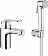 Смеситель для раковины Grohe Eurosmart Cosmopolitan с гигиеническим душем 23125000