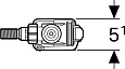 Впускной клапан тип 333 подвод воды сбоку 3/8 Geberit