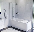 Акриловая ванна AM.PM Gem 170x70, с каркасом, шторкой, душ.системой, W90ASET-170D3W5