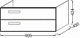 Тумба под раковину Jacob Delafon Rythmik 100x45 EB1304-G1C белый