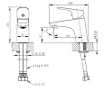 Смеситель для умывальника Bravat Drop F14898C-1