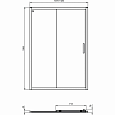Сдвижная дверь в нишу 140 см Ideal Standard CONNECT 2 Sliding door K9278V3