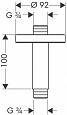 Потолочное подсоединение 3/4 Hansgrohe 27418000
