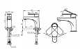 Смеситель для умывальника Louise TF1191183CP-RUS