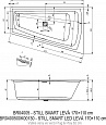 Акриловая ванна Riho STILL SMART 170х110 левая, заполнение через перелив, B102016005 (BD16C0500000000)