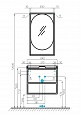 Тумба под раковину Aquaton Лофт Фабрик 65 дуб кантри 1A242301LTDY0