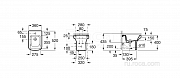 Прямоугольное биде Roca Dama-N напольное 357787000