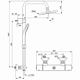 Душевая система с термостатическим смесителем Ideal Standard IDEALRAIN ECO EVO A6942AA