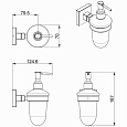 Дозатор жидкого мыла AZARIO RINA 200 мл. стеклянный, хром (AZ-87012)