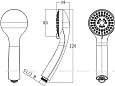 Ручной душ 3-режимный Bravat Eco P70136CP-RUS