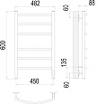 Классик П6 450х600 электро КС 9005 матовый ( new встроен диммер)