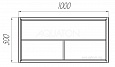 Модуль подвесной Брук 100 открытый дуб латте 1A201601BCDL0 Aquaton