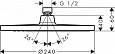 Верхний душ Hansgrohe Crometta S 240 1jet 26723000