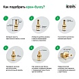 Кран-букса для смесителя, керамика, 180°, 20 зубцов, G1/2", М24, h=45 мм, правая, IDDIS, 998CR451SMH