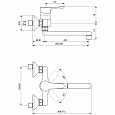 Настенный смеситель для кухонной мойки Ideal Standard ALPHA BC661AA