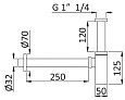 Сифон для раковины CEZARES CZR-B-SMQ-SS
