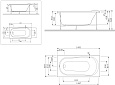 W85A-150-070W-P Панель фронтальная (универсальная) для ванн Joy/Spirit, 150 см, шт