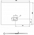 Акриловый душевой поддон Riho Basel 434 140x100 белый + сифон,  D005042005 (DC380050000000S)