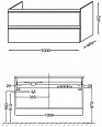 Тумба под раковину Jacob Delafon Vox 100x46 L EB2025-RA-G1C белый