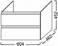 Тумба под раковину Jacob Delafon Madeleine 60x46 EB2052-J51 белый