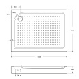 Акриловый поддон BelBagno TRAY-BB-AH-120/80-15-W-L