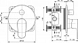 Встраиваемый смеситель для ванны/душа Ideal Standard CERAFINE O A7350XG