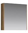 Зеркальный шкаф 60 см с одной дверью на петлях с доводчиком. Цвет дуб балтийский