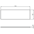 Фронтальная панель 170 см для прямоугольной ванны Ideal Standard i.life T478501