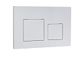 Кнопка смыва EvaGold 05, пластик квадрат белая для инсталляции EvaGold 400 и EvaGold 500