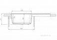 Мойка для кухни Aquaton Аманда прямоугольная с крылом графит 1A712832AD210