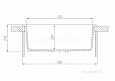 Мойка для кухни Aquaton Делия 60 прямоугольная графит 1A715232LD210