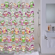 Штора для ванной комнаты, 180*180 см, PEVA, Cheeky owls, Milardo, 530V180M11