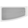 Асимметричная ванна 160х90 см для встраиваемой установки или для монтажа с панелью Ideal Standard i.life T476801