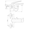 Смеситель Lemark Allegro LM5914CW для ванны