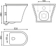 Унитаз подвесной K51 безободковый, сиденье тонкое ДП, крепления