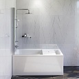 Акриловая ванна AM.PM Gem 150x70, с каркасом, шторкой, душ.системой, W90ASET-150D8