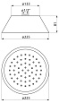 Верхний душ CEZARES CZR-SPA200-01